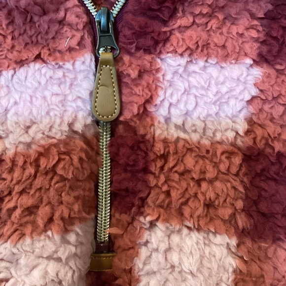 NEW Katydid Red and Pink Fleece Pullover - Picture 9 of 10